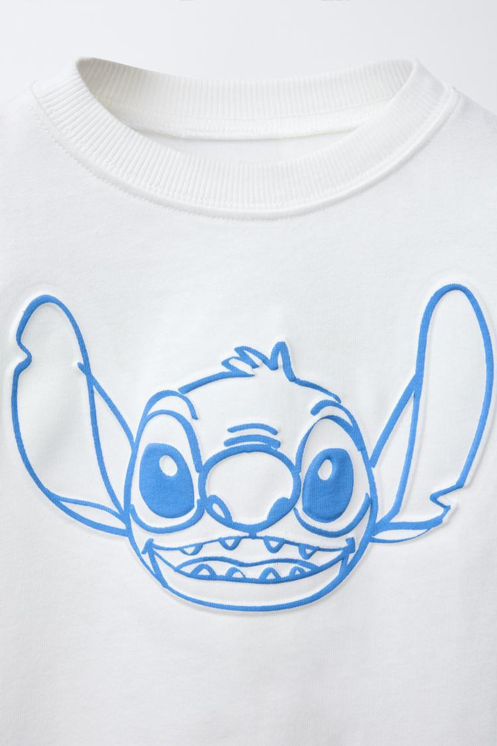 ZARA ФУТБОЛКА С ПРИНТОМ LILO & STITCH © DISNEY, ЭКРЮ