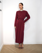 Платье "Идеально село" в винном