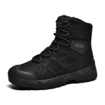CHENGSHILUOTUO Combat Boots Men"s Black/Sand