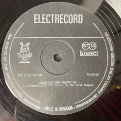 Винтажная виниловая пластинка LP Ион Бачу Младший Ion Baciu Jr. Jazz Cu (Румыния 1981)
