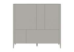 Шкаф Type 3 двери 2 ящика высота 135 см (серо-бежевый)