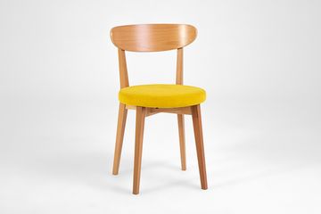 Стул Дакар (бук/б/т светлый бук/ткань Prima yellow)