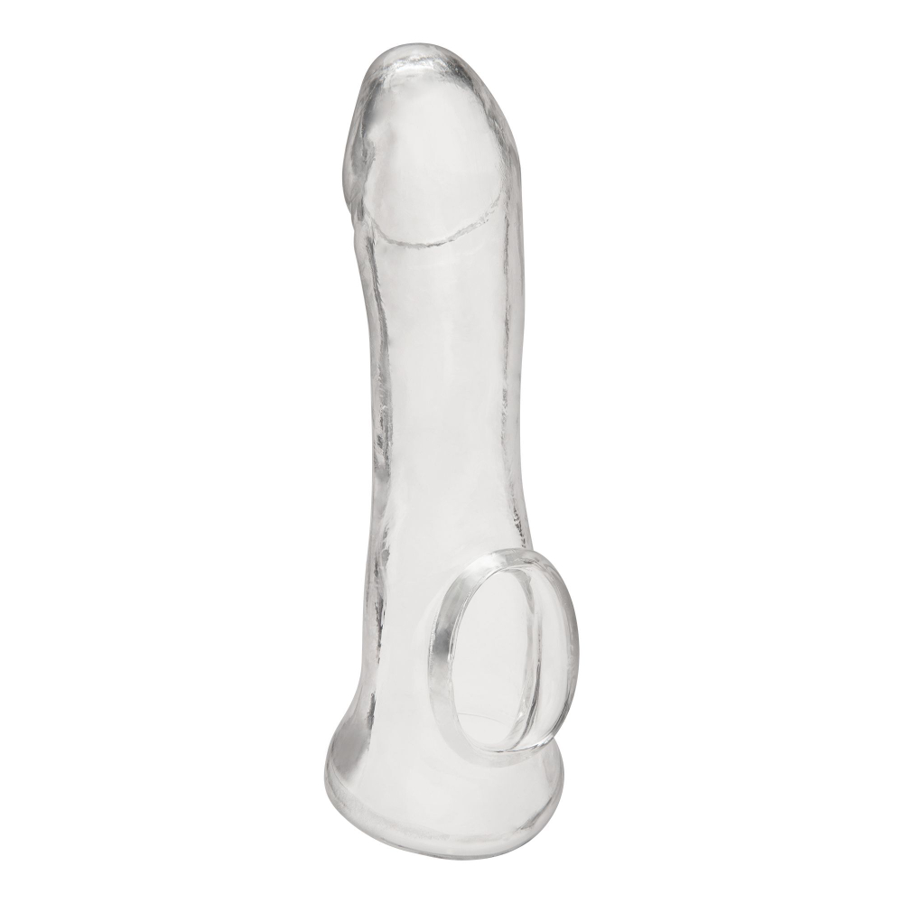 Прозрачная насадка на пенис Transparent Penis Enhancing Sleeve Extension - 15,9 см. (Цвет: прозрачный)