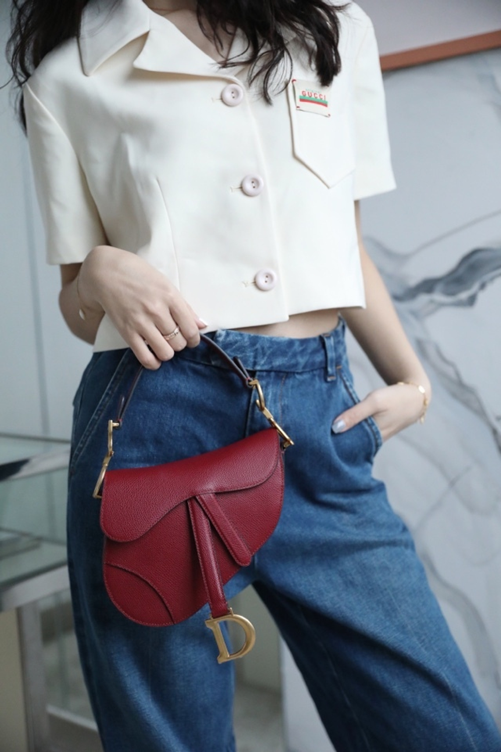 Christian Dior Saddle Bag 21 cm