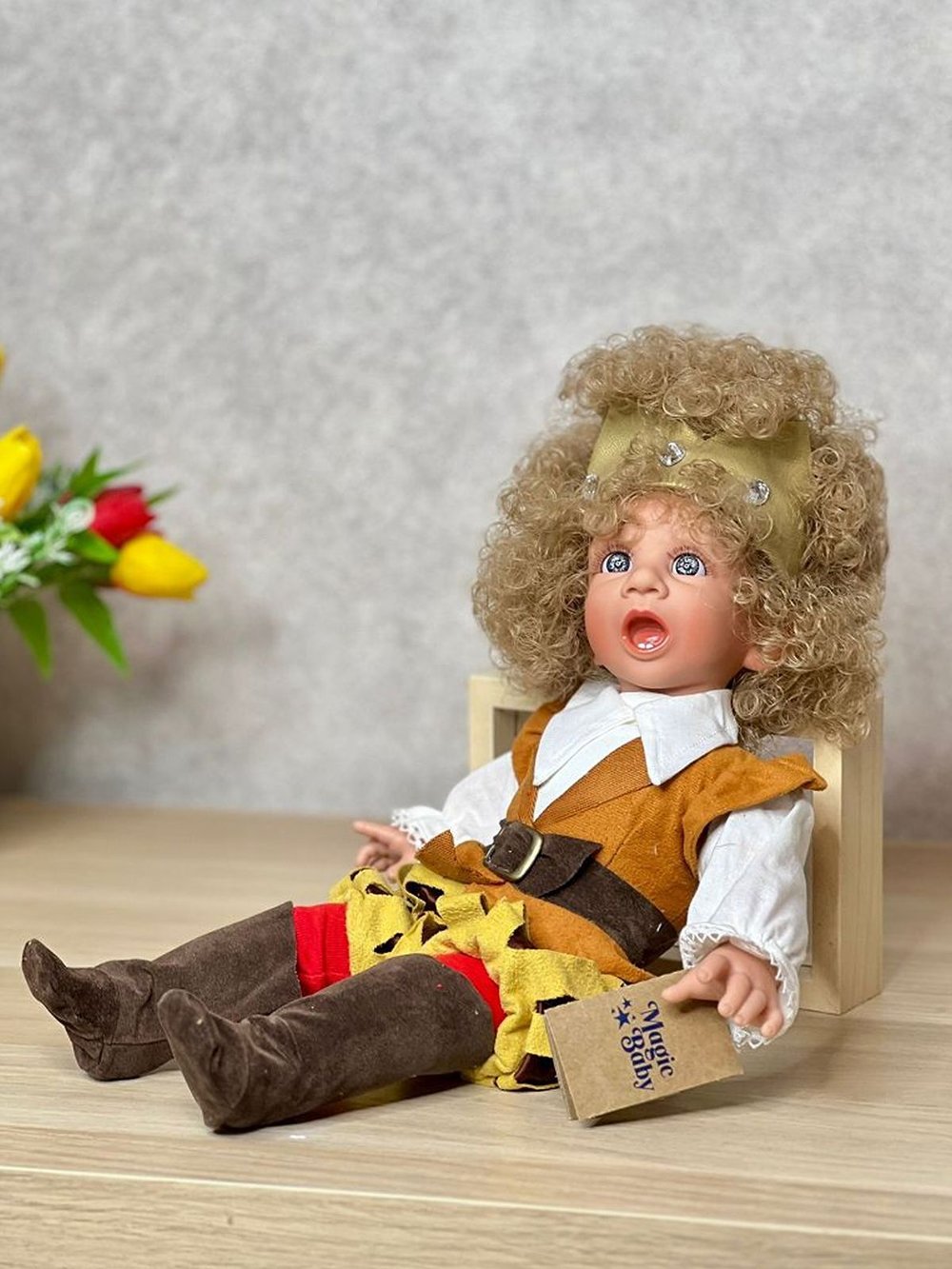 Кукла LAMAGIK мягконабивная  38см Gestitos (12016C1)