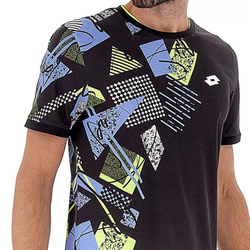 Мужская теннисная футболка Lotto Tech и D5 Tee - all black