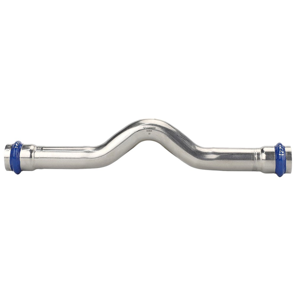 Обвод VARMEGA двухраструбный Inox Press 18x18