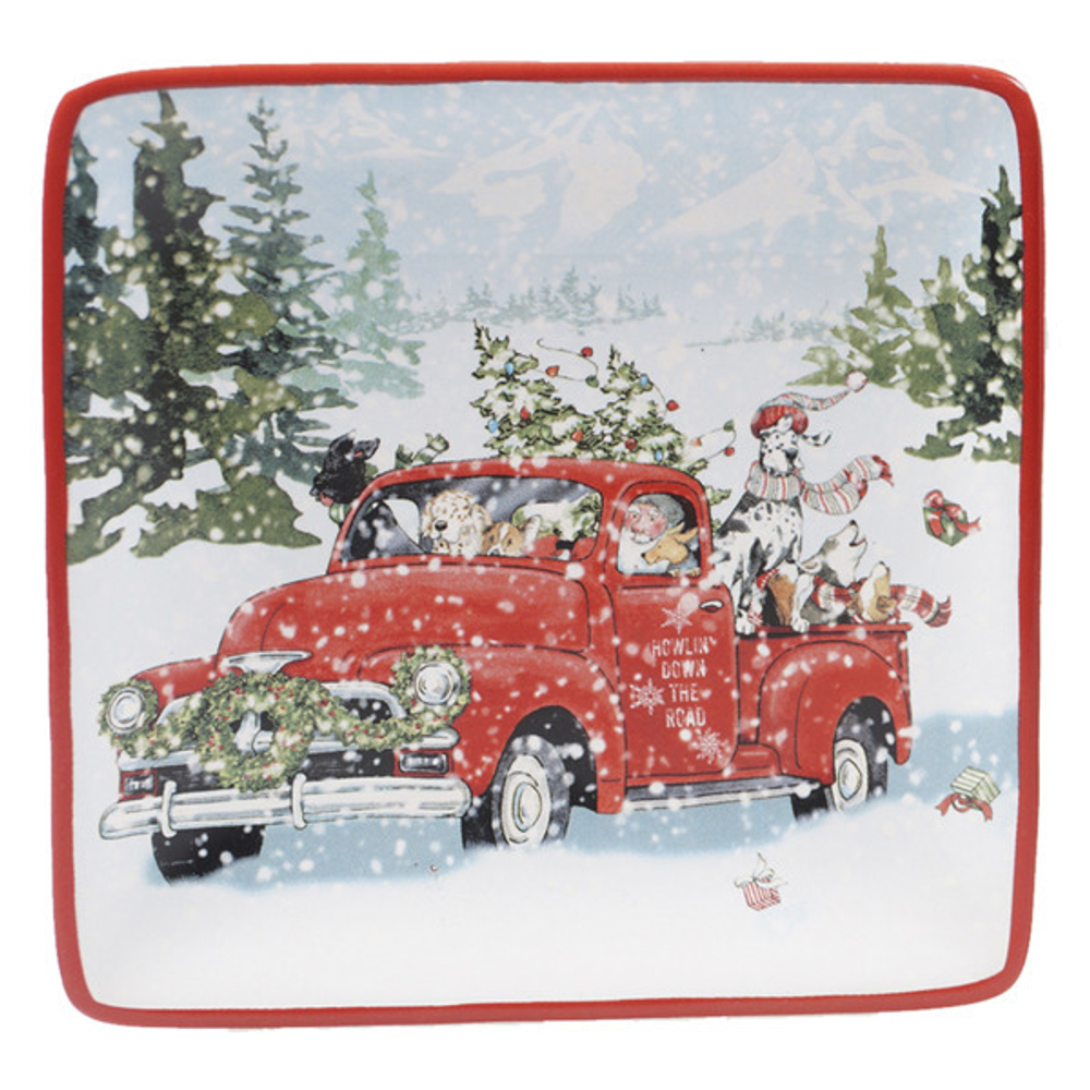 Тарелка пирожковая квадратная 15см Certified Int.  Особый праздник