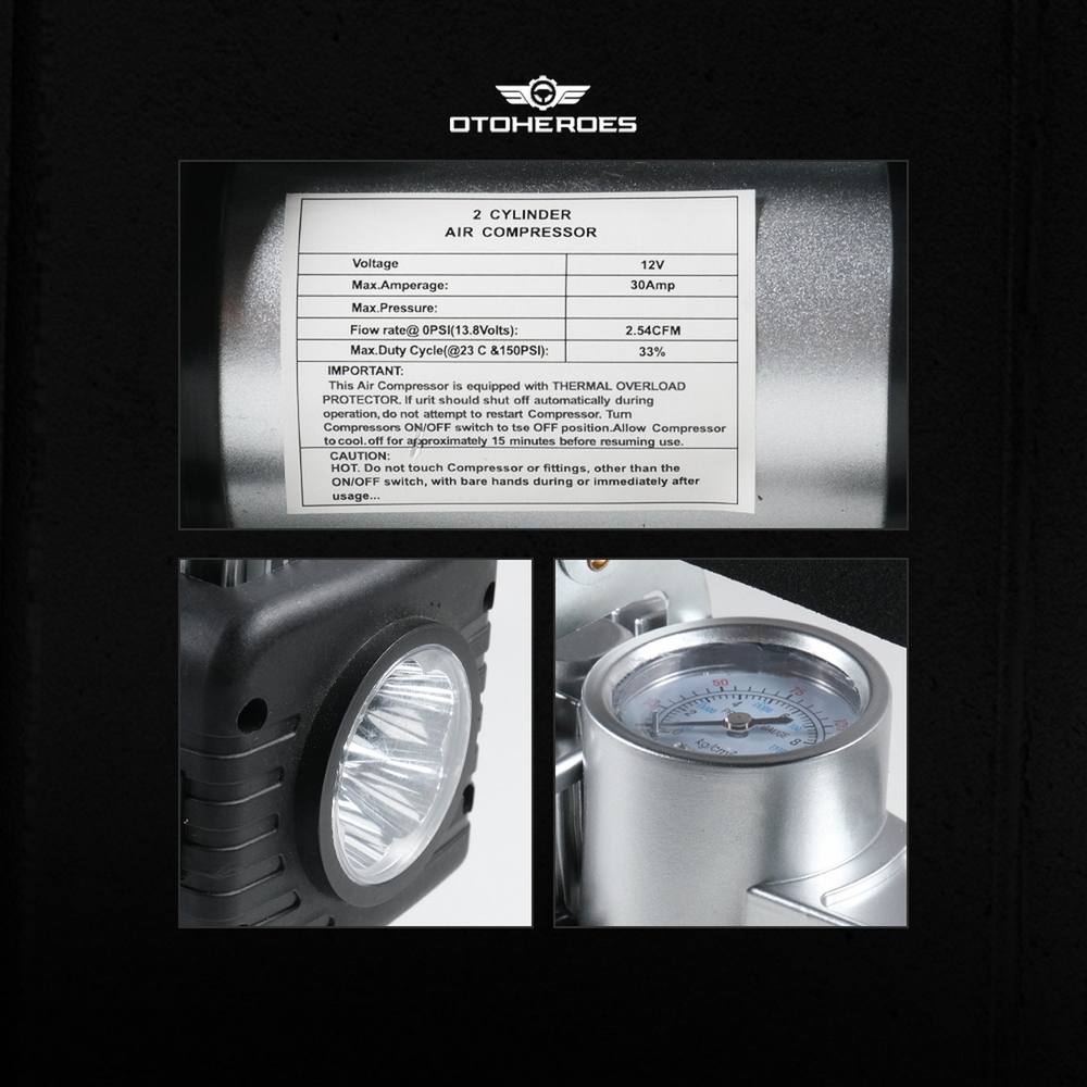 Автокомпрессор с инструментами "Набор" Universal 444