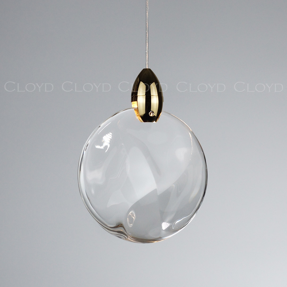 Подвесной светильник Cloyd GLOCK-B P1 / Ø12 см - золото (арт.11624)