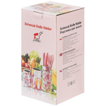 Подставка для ножей, пластик, цилиндрическая, 11х11х22 см, Y4-2758