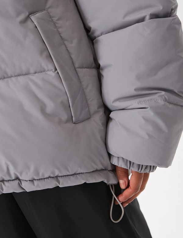 Пуховик Basic Серый - фото 18