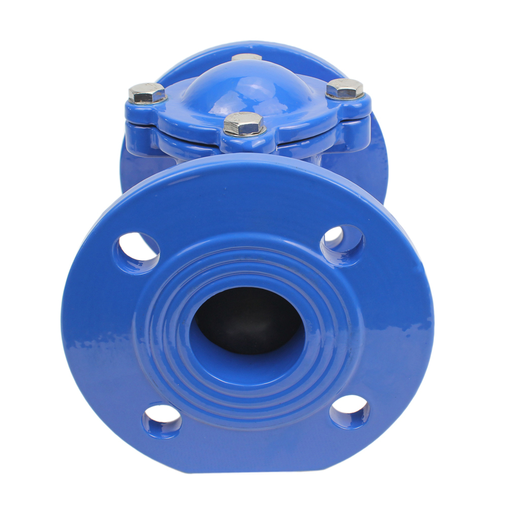 Ball check valve Elephant PN16-NBR without drain plug, body material - cast iron GGG50, closure element material - cast iron GGG50, seal - NBR