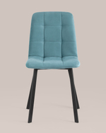 Стул Oliver Square велюр пыльно-голубой