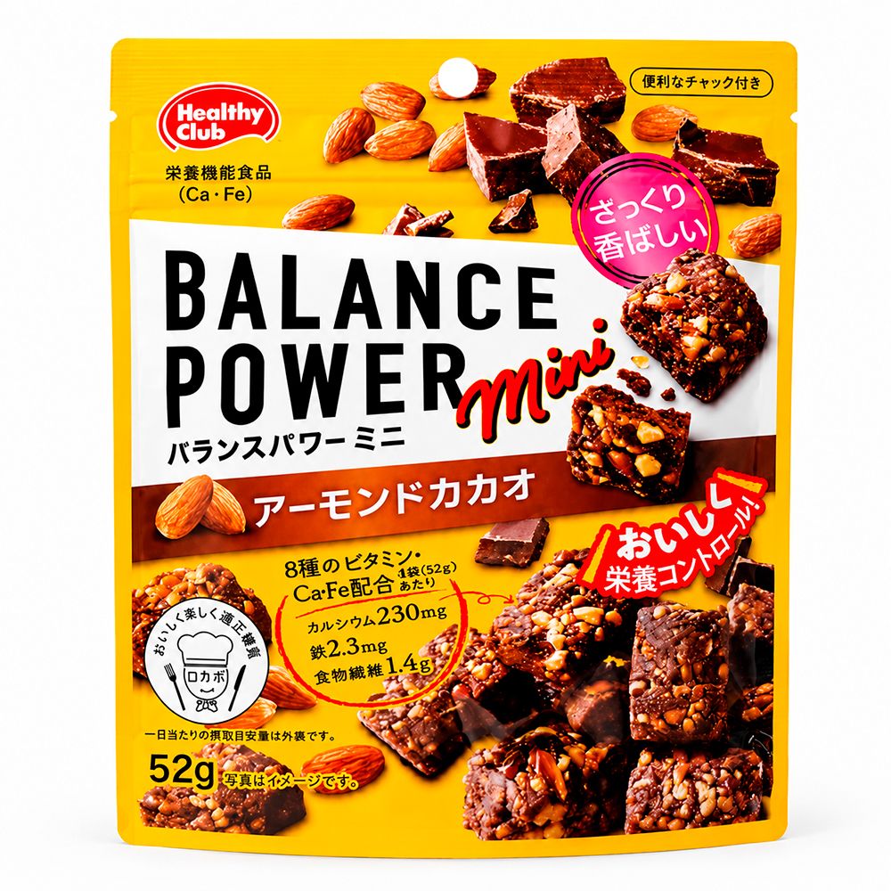 Злаково-ореховый батончик Balance Power Mini «Миндаль и какао»