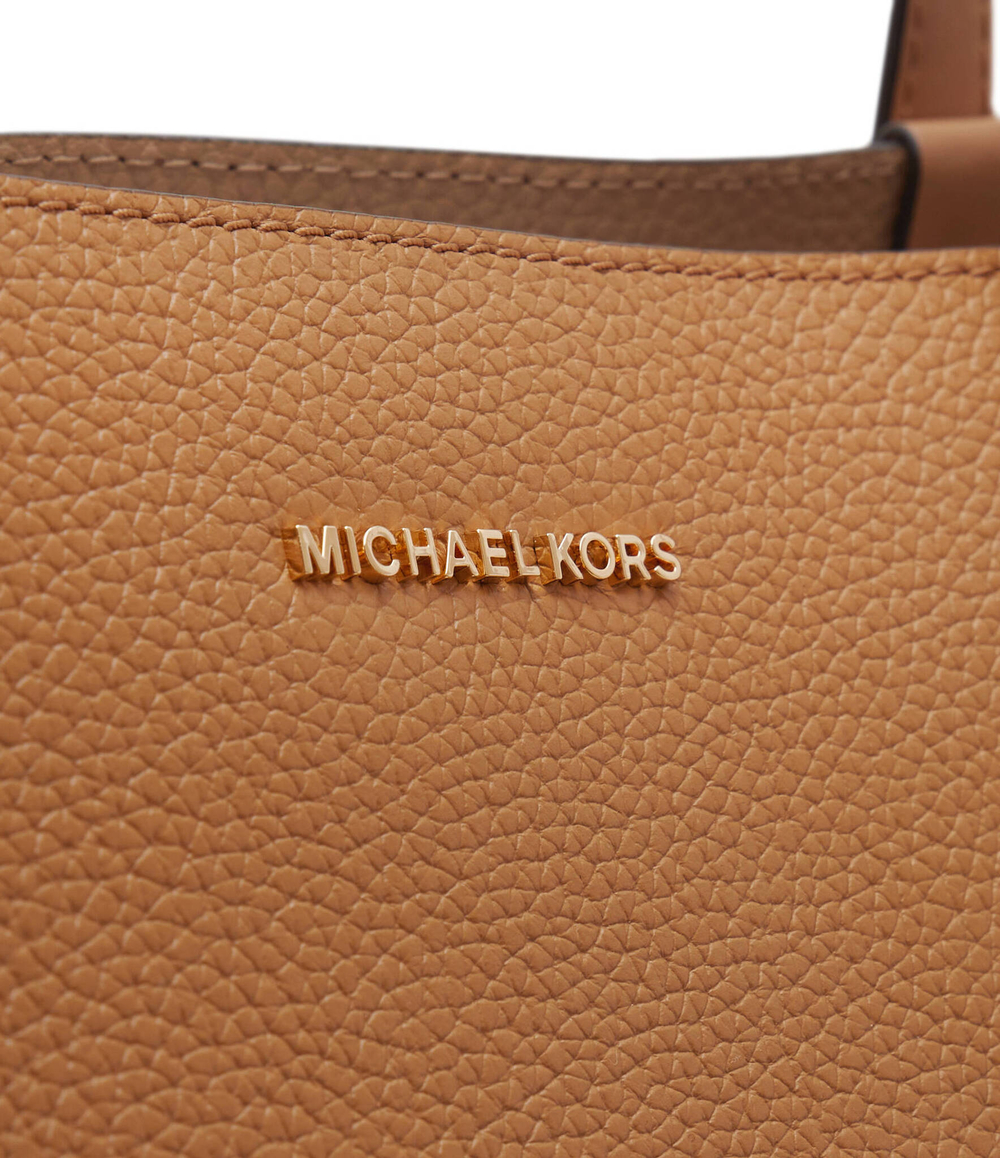 Кожаный шопер двухсторонний + поясная сумка Eliza Michael Kors - коричневый(30F3GZAT4T)