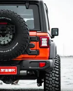 Усиленный держатель запасного колеса MEIKA для Jeep Wrangler JL 2018-2024+ Джип Вранглер калитка запаски запаска калитка