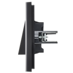 FORTE&PIANO Вывод кабеля FP242M металл белый IEK