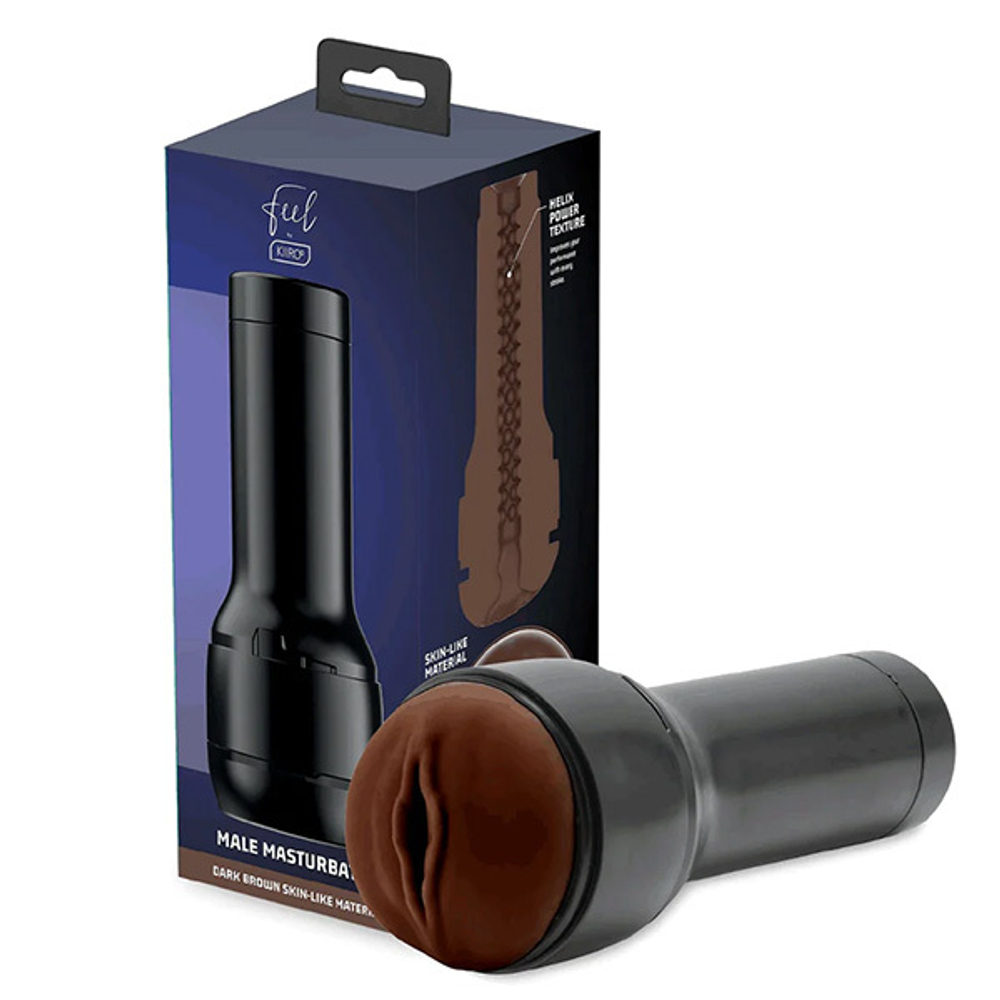 Темно-коричневый мастурбатор-вагина 22,4см Kiiroo Feel Stroker Pussy-Dark Brown Penis Masturbator