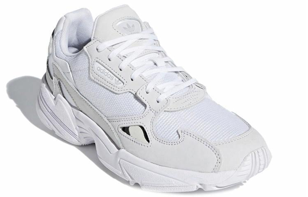 Кроссовки Adidas Originals Falcon Triple White (Женская размерная сетка)