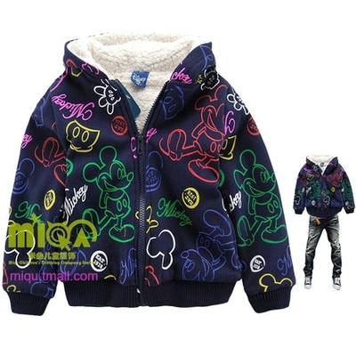 Худи на молнии с принтами Микки Мауса