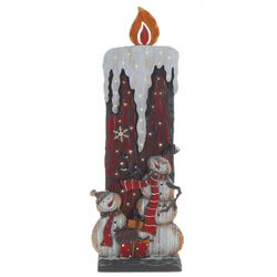 GAEM Изделие декоративное с LED-подсветкой "Свеча", L16,5 W8 H49 см, (2хАА, не прилаг.)