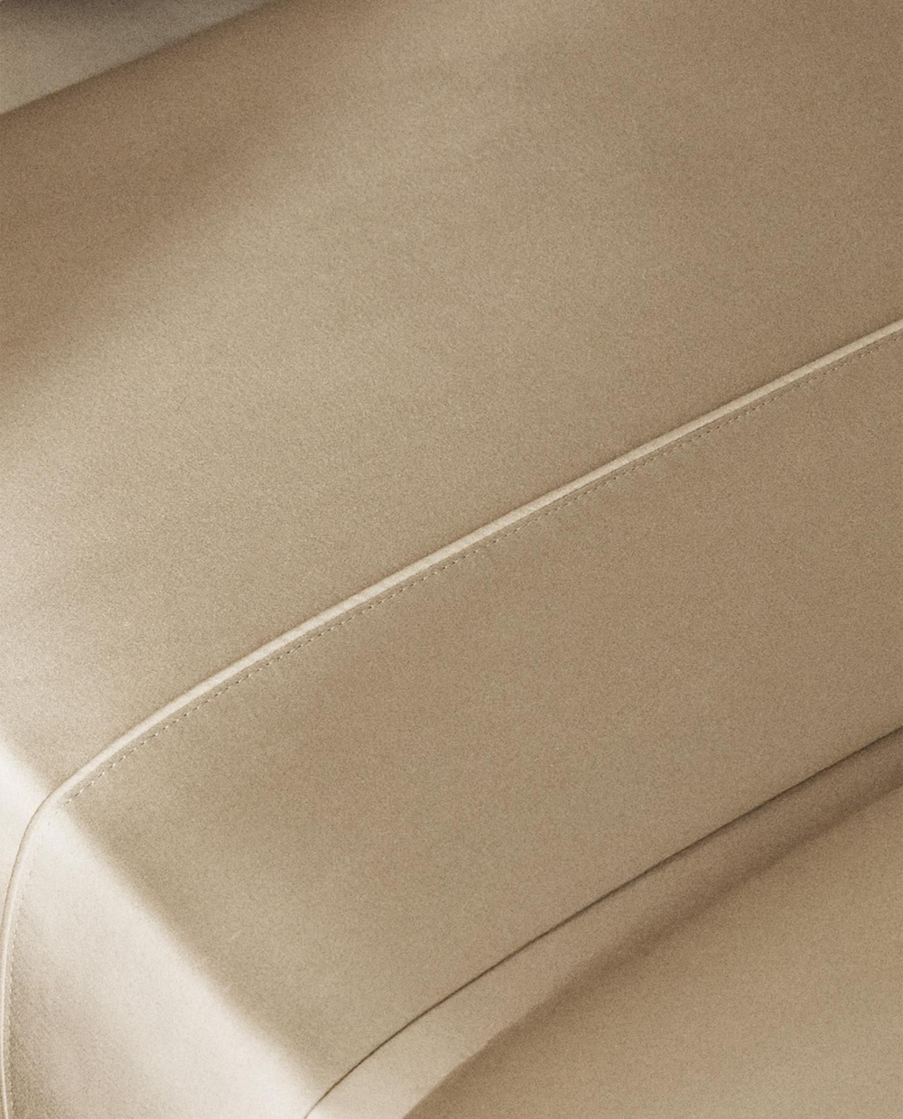 Zara Home - Простыня из сатина (500 линий), серый, 290x280 см