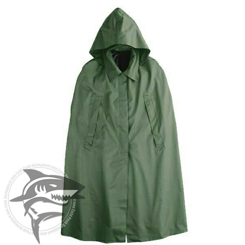 Плащ-накидка офицерский прорезиненный зеленый р-р 48/3, 46/2 Оригинал СССР