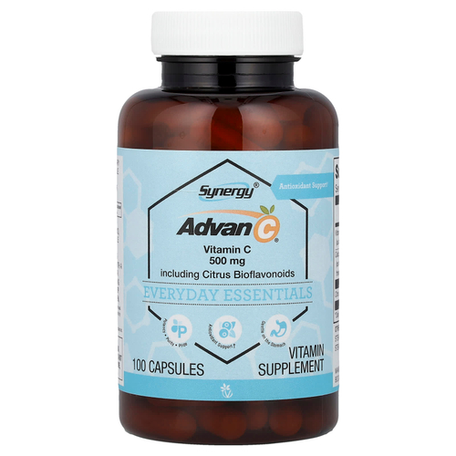 Vitacost, Synergy®, Advan-C®, с цитрусовыми биофлавоноидами, 100 капсул