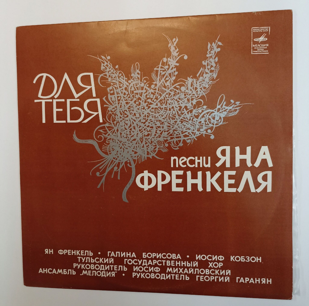 Винтажная виниловая пластинка LP Сборник Ян Френкель Для Тебя Песни Яна Френкеля (СССР 1978)