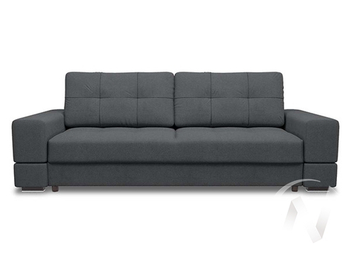 Диван прямой Полярис 3 (БД) LUMA 24 (графитовый)
