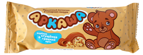 Батончик пряничный АРКАША со сгущёнкой и грецким орехом без глазури 40г.
