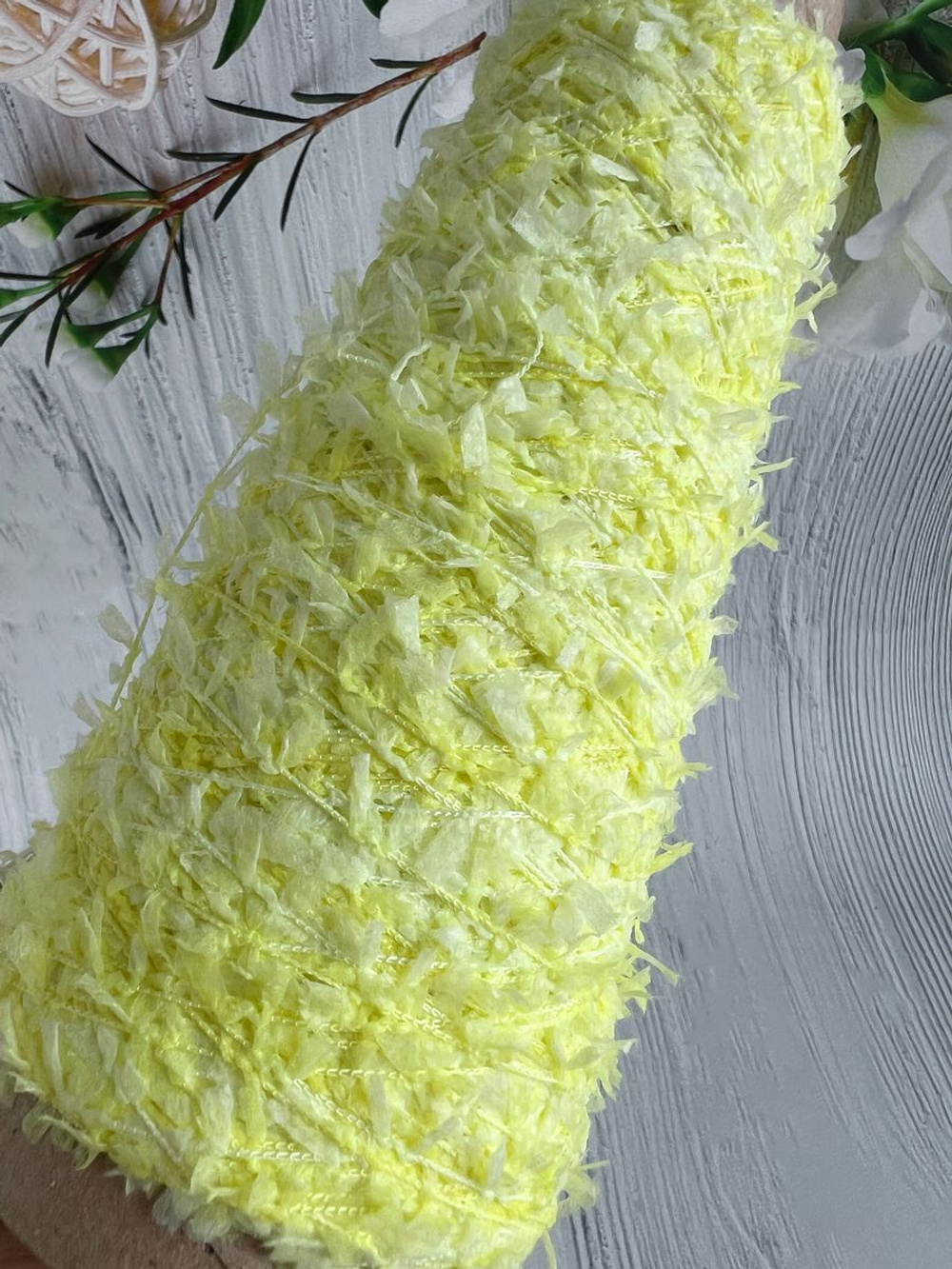 пряжа для вязания травка пушистая реснички