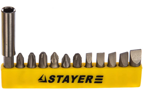 Набор бит MASTER 12 предметов STAYER 2609-H12_z01