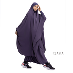 SET: TROUSERS AND KHIMAR FROM ABAYA SILK (One size)