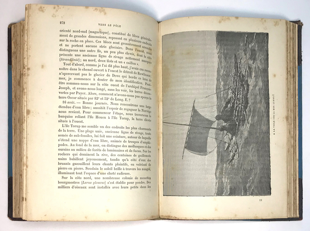 «Vers le pôle», de Fridtjof Nansen, traduit par Charles Rabot. Изд. PARIS  1897г. Прижизненное изд.