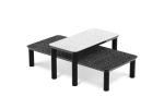 Стол Spotty ZANOTTA массив/black,white 800х400х400h