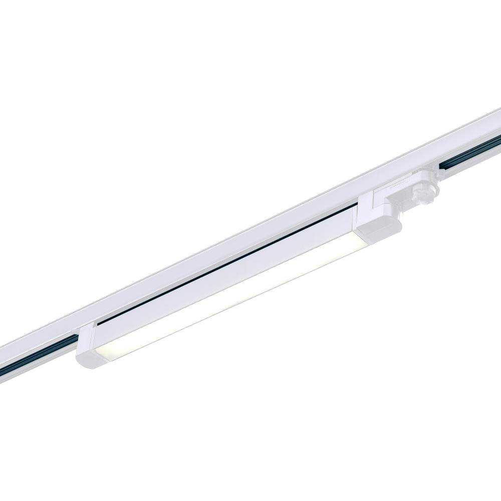 ST663.546.20 Св-к трек. Белый LED 1*20W 4000K 1 600Lm Ra&gt;90 120° IP20 L535xW33xH73 165-265V Трехфазная трековая система