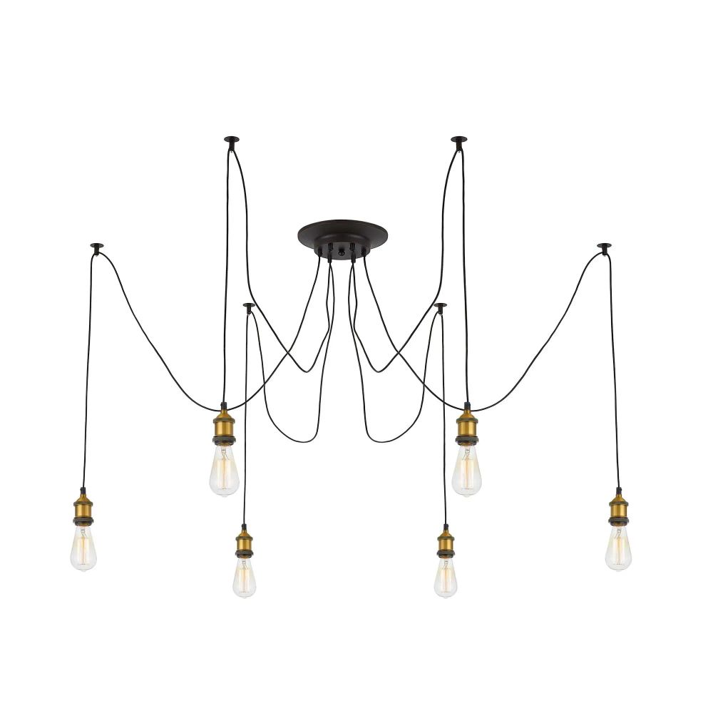 Citilux Эдисон CL451061 Люстра паук Венге Бронза