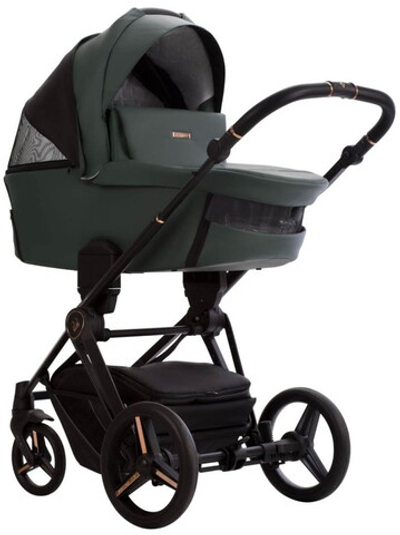 Детская коляска Bebetto Monti Pro 2 в 1 02 Stella т.зеленая кожа