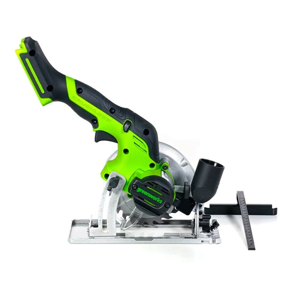 Циркулярная мини пила аккумуляторная Greenworks Арт. 1501207, 24V, бесщеточная