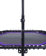 Каркасный батут с Т-образной ручкой, диаметр 4 фт, черно - фиолетовый