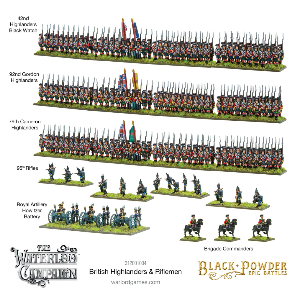 Black Powder Epic Battles: British Highlanders & Riflem...