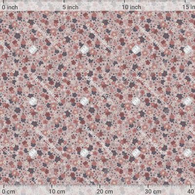 Милые цветочки на розовом фоне by Zoya Vichikova 500 DPI