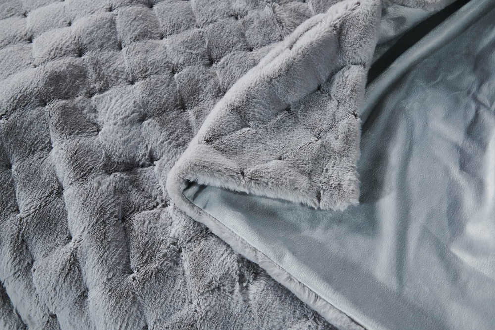 Плед 160х220 Sofi De MarkO Бернард светло-серый