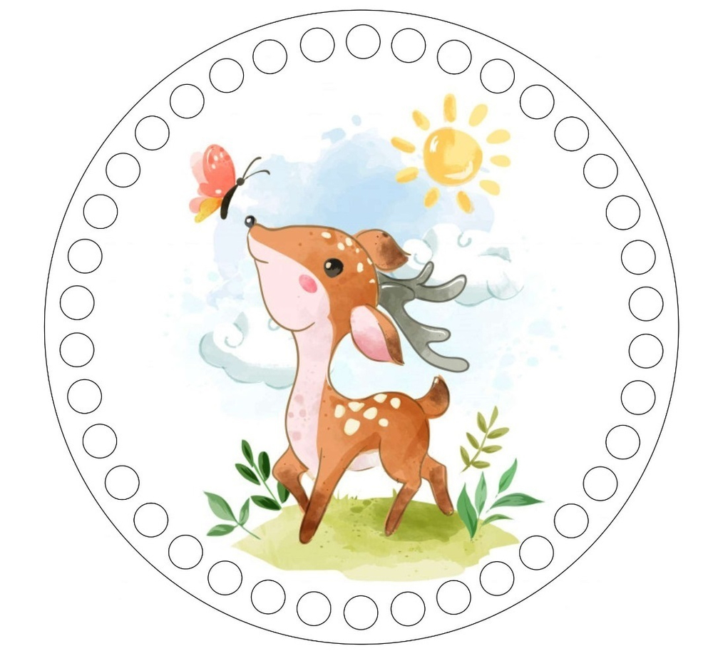 Донышко Принт Детское 15см Дизайн Животные