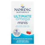 Nordic Naturals, Ultimate Omega® мини, со вкусом клубники, 60 миникапсул (560 мг в 1 капсуле)