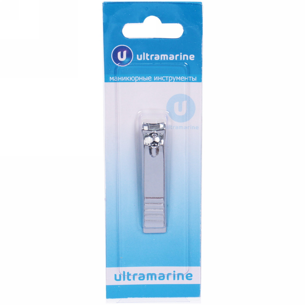 Кусачки для ногтей на блистере «Ultramarine», цвет металл, ребристый, 5,5см