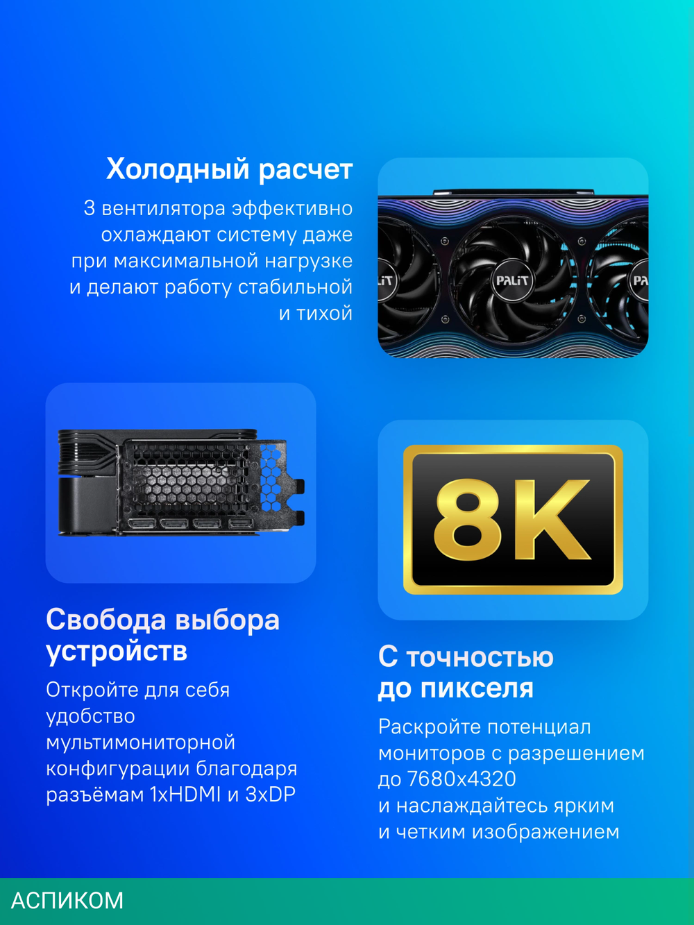 Видеокарта Palit GeForce RTX 5090 GameRock 32Gb GDDR7 (NE75090019R5-GB2020G)
