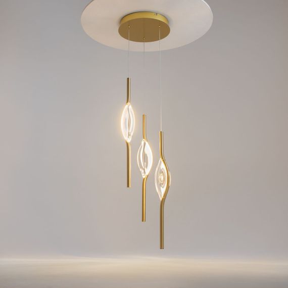 Подвесная светодиодная люстра Maytoni Foresight MOD347PL-L24BS3K